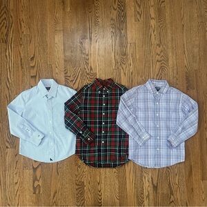 Boys Size 8 Long Sleeve Button Down Dress Shirts (Bundle of 3 shirts)